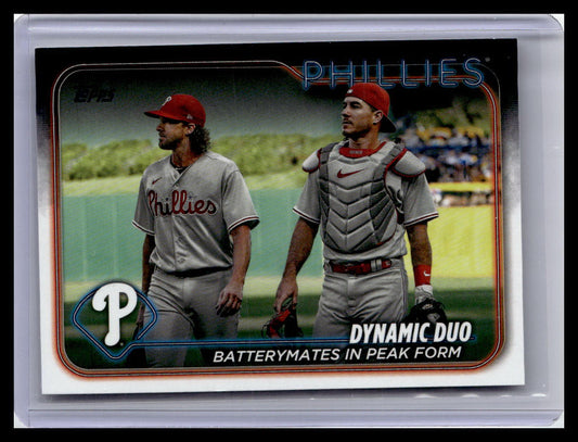 2024 Topps #428 Dynamic Duo (J.T. Realmuto / Aaron Nola)