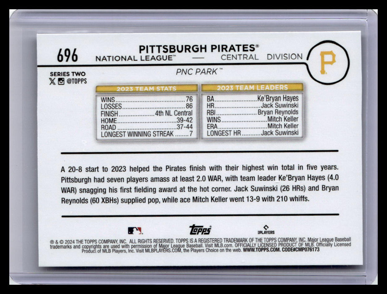 2024 Topps #696 Pittsburgh Pirates