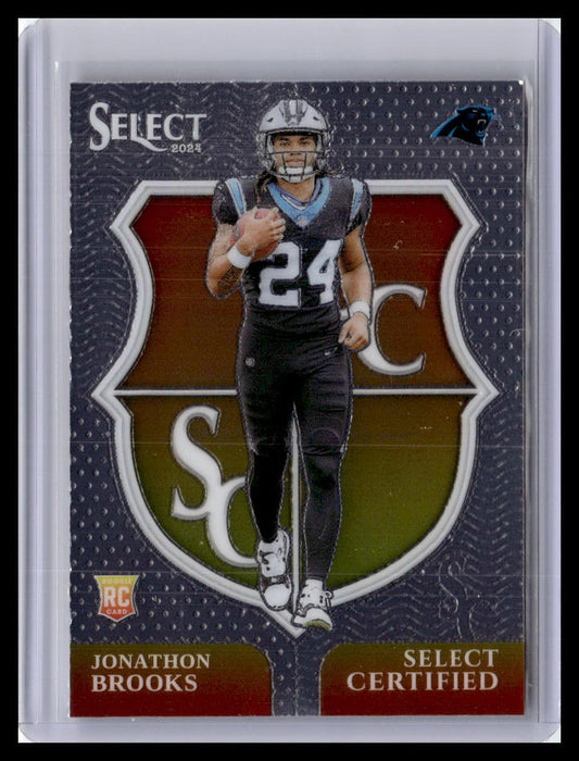 2024 Panini Select #17 Jonathon Brooks Select Certified Rookies