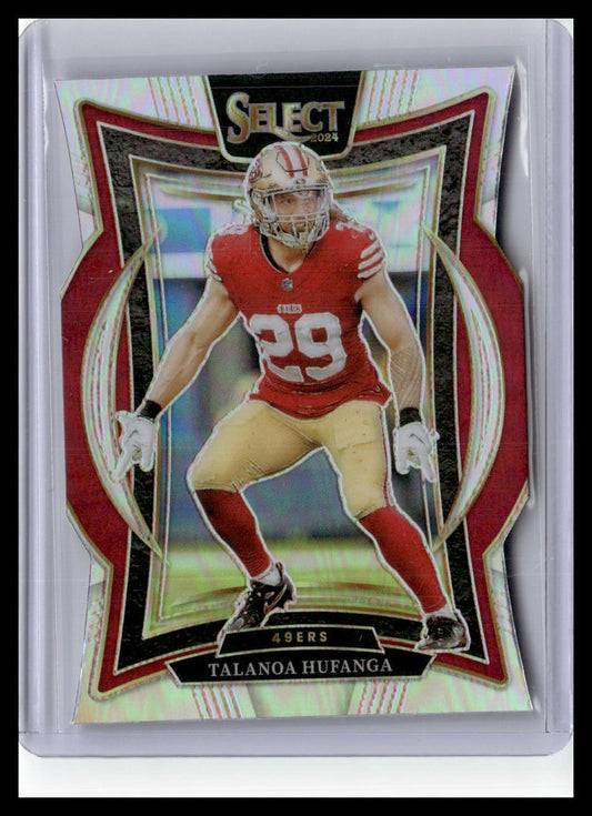 2024 Panini Select #46 Talanoa Hufanga Silver Prizm Die Cut