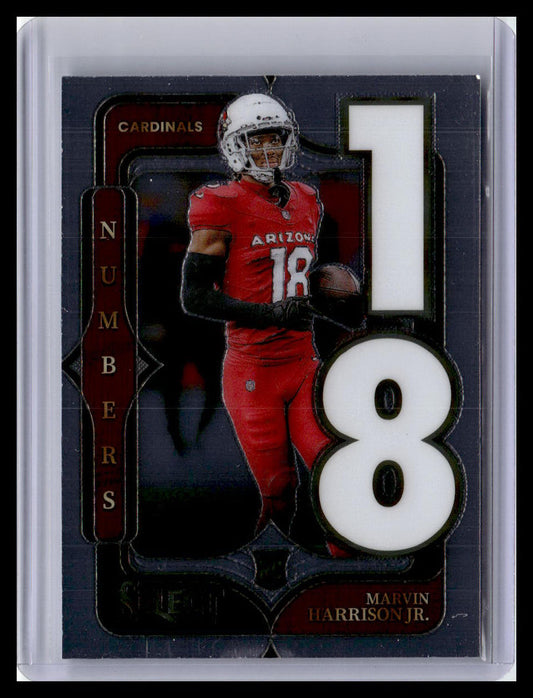 2024 Panini Select #4 Marvin Harrison Jr. Select Numbers