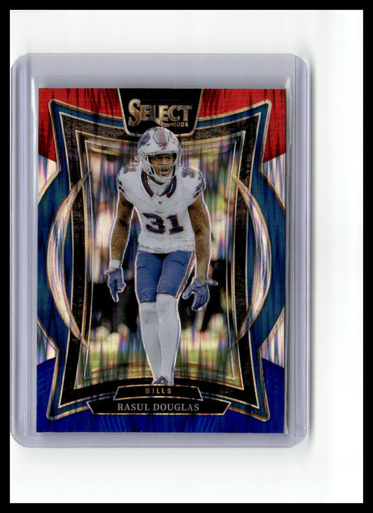 2024 Panini Select #89 Rasul Douglas Red & Blue Prizm Shock