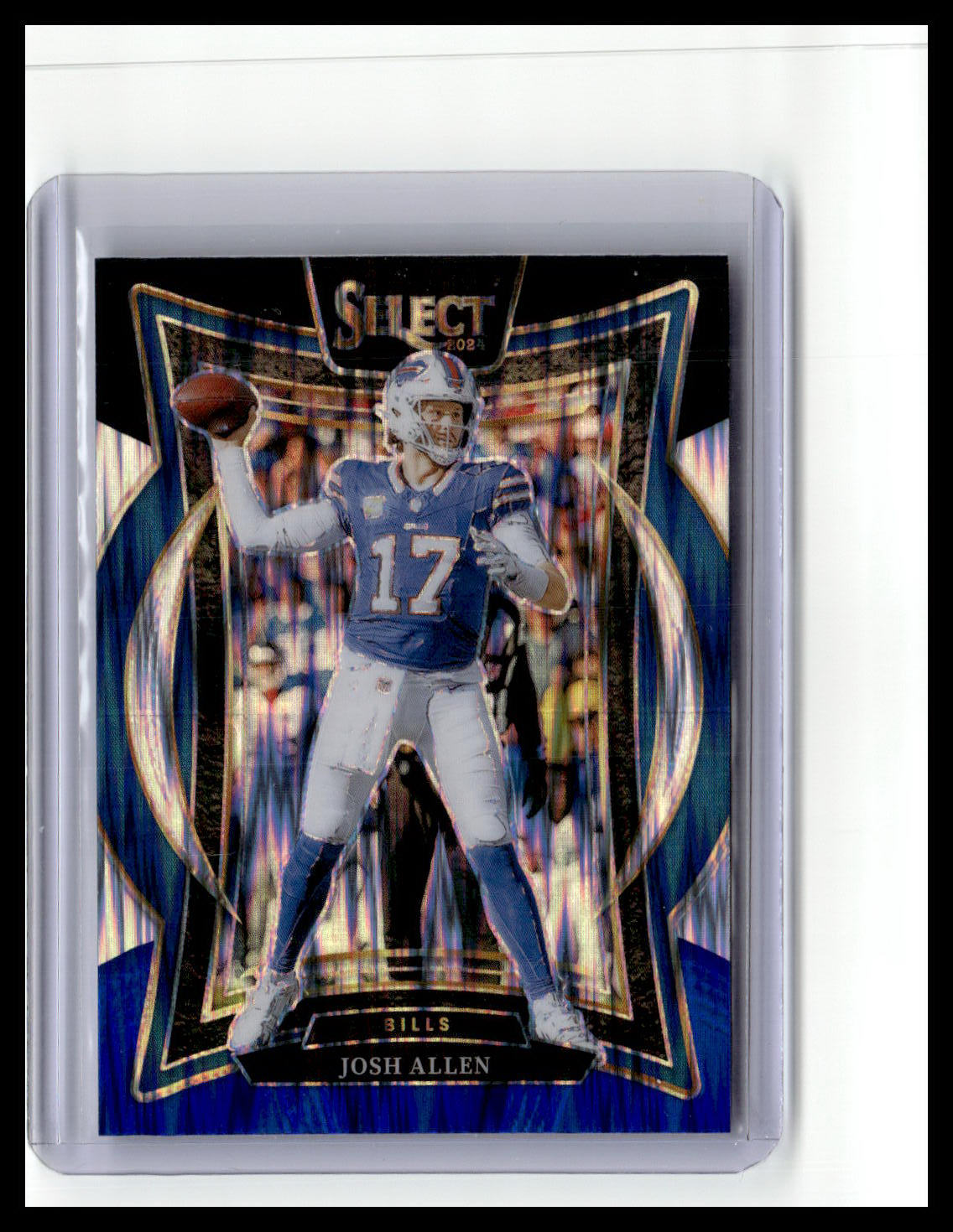 2024 Panini Select #34 Josh Allen Black & Orange Prizm Shock