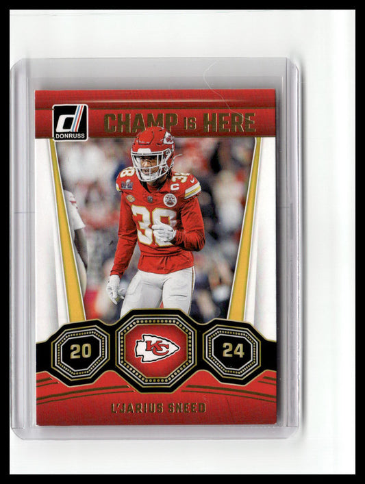 2024 Donruss #10 L'Jarius Sneed Champ is Here