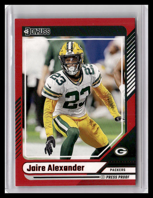 2024 Donruss #158 Jaire Alexander Press Proof Red