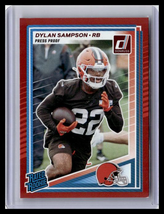 2025 Donruss #389 Dylan Sampson Press Proofs Red