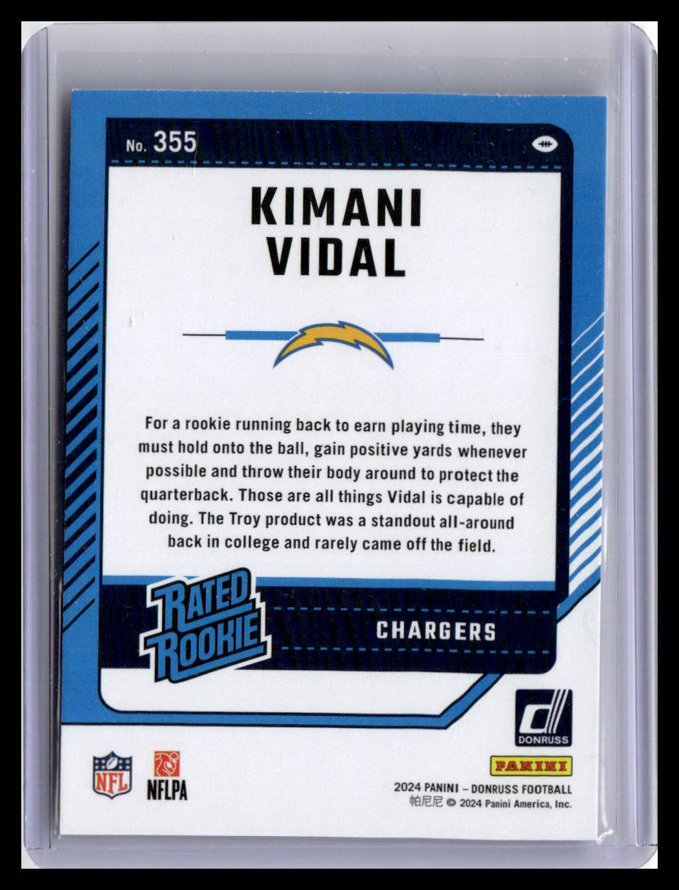 2024 Donruss #355 Kimani Vidal