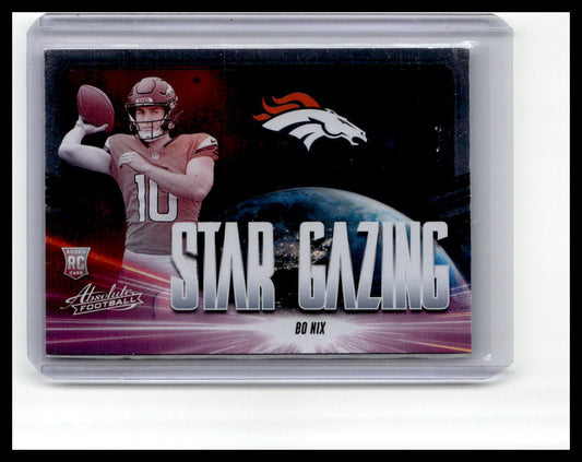 2024 Panini Absolute #SG-BNX Bo Nix Star Gazing