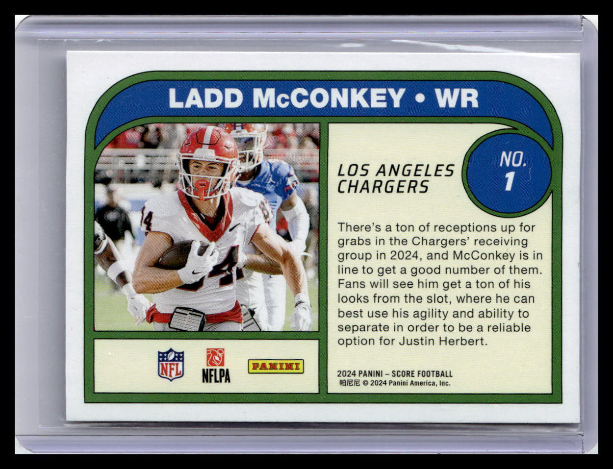 2024 Score #1 Ladd McConkey Protential
