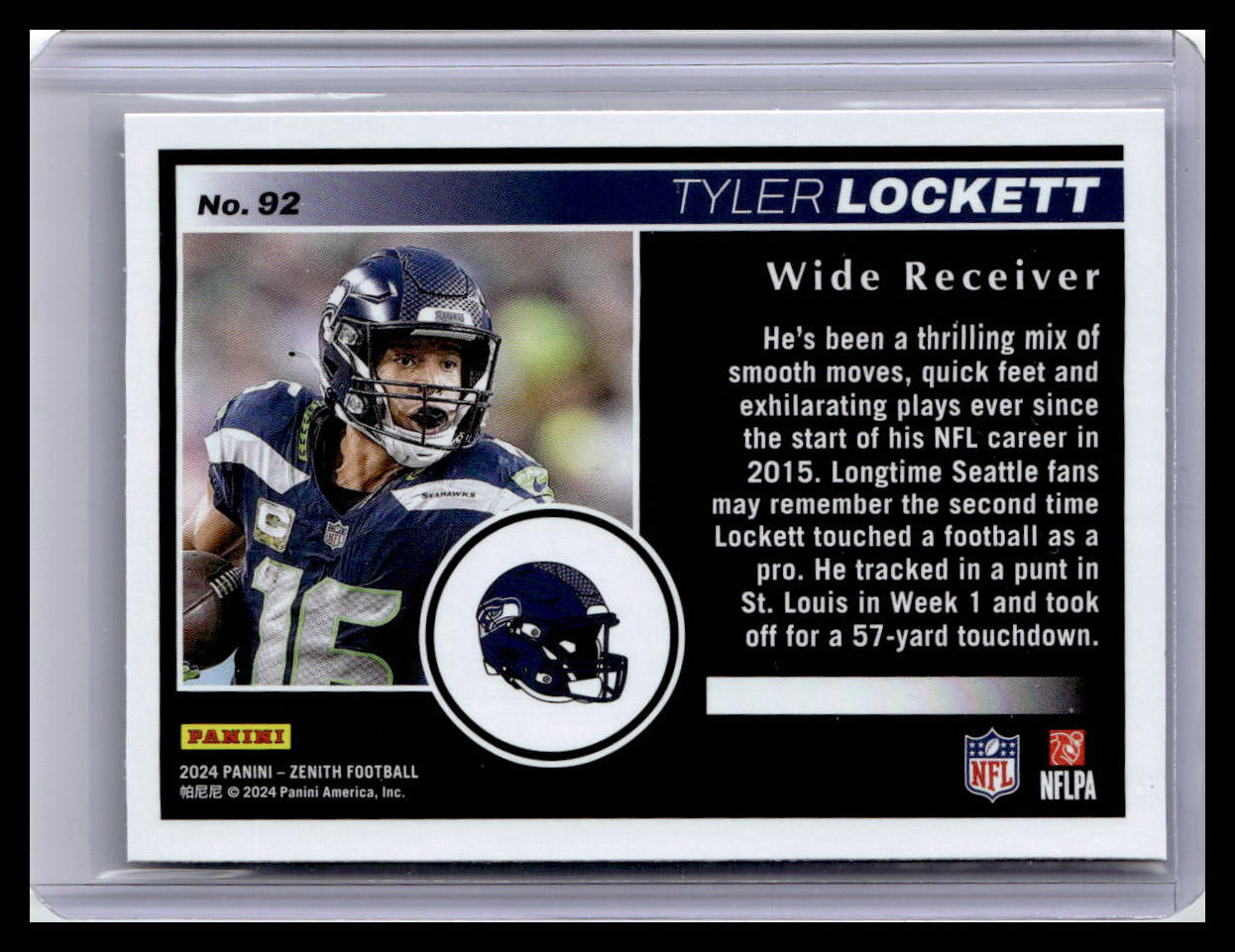 2024 Panini Zenith #92 Tyler Lockett