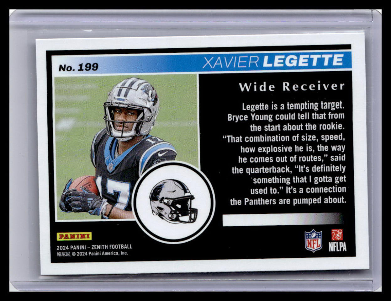 2024 Panini Zenith #199 Xavier Legette