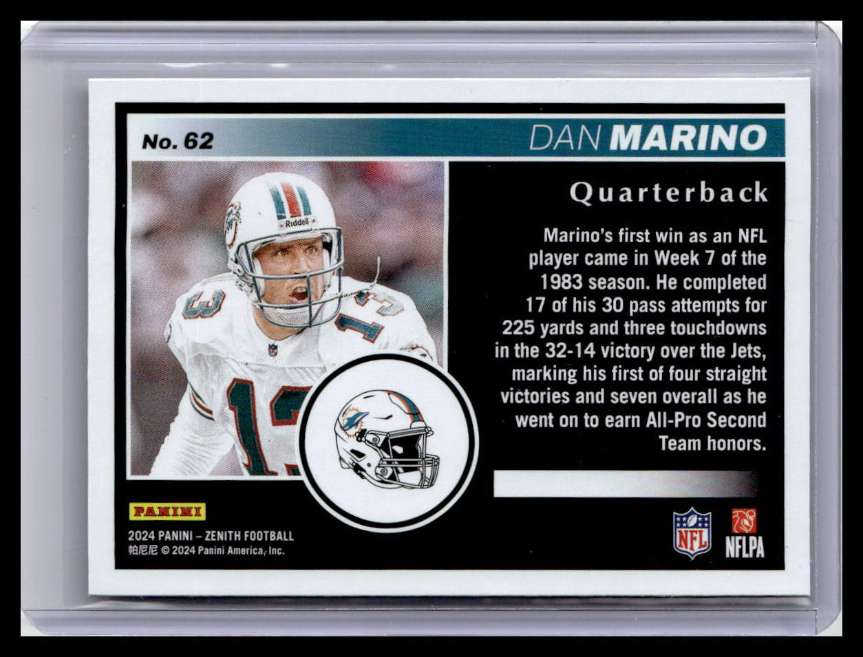 2024 Panini Zenith #62 Dan Marino