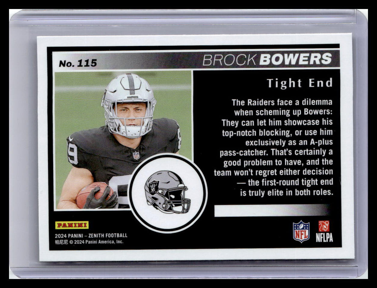 2024 Panini Zenith #115 Brock Bowers