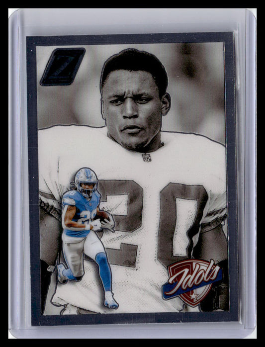 2024 Panini Zenith #5 Barry Sanders / Jahmyr Gibbs Idols Orange