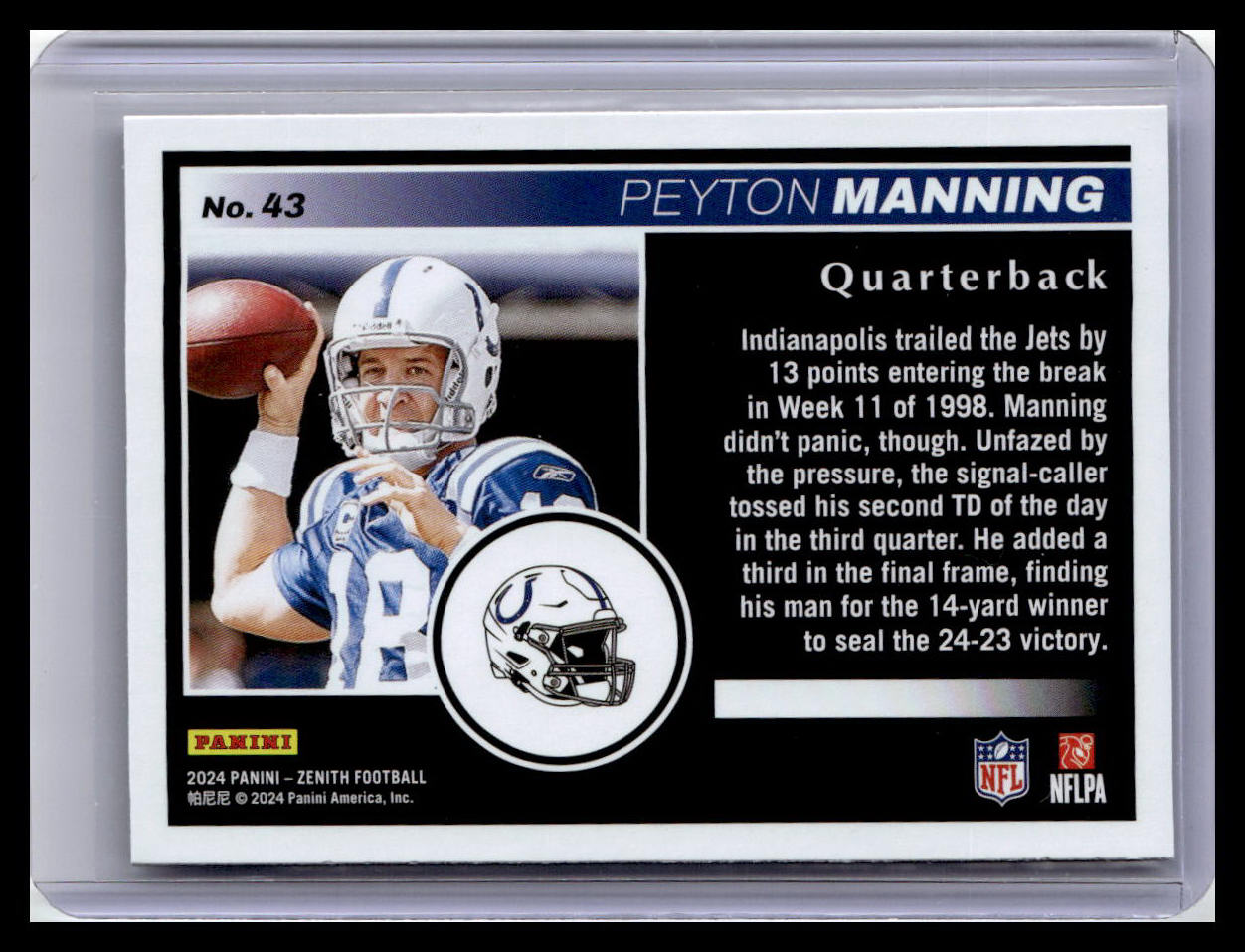 2024 Panini Zenith #43 Peyton Manning