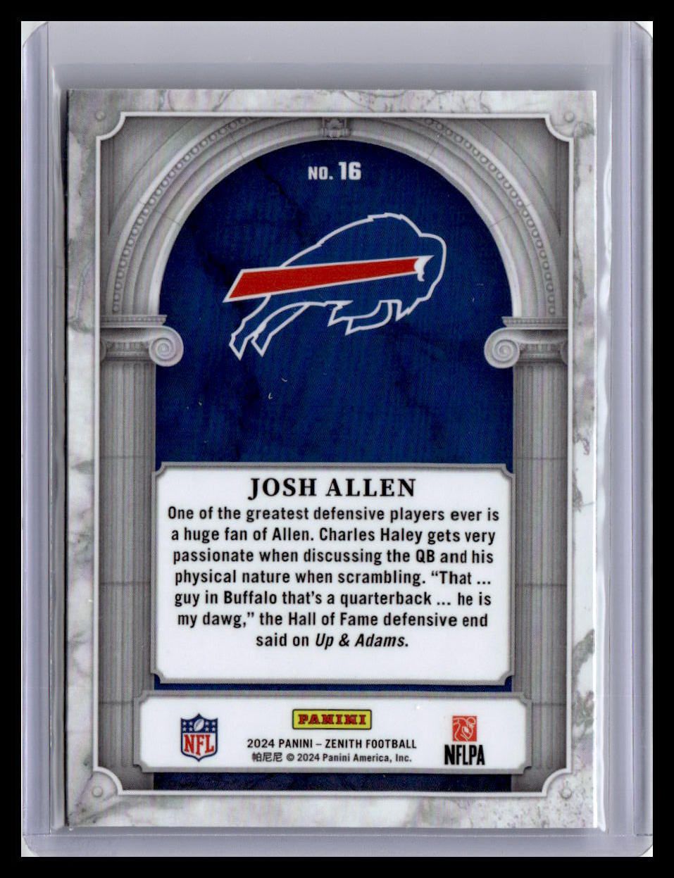 2024 Panini Zenith #16 Josh Allen Z Marquee