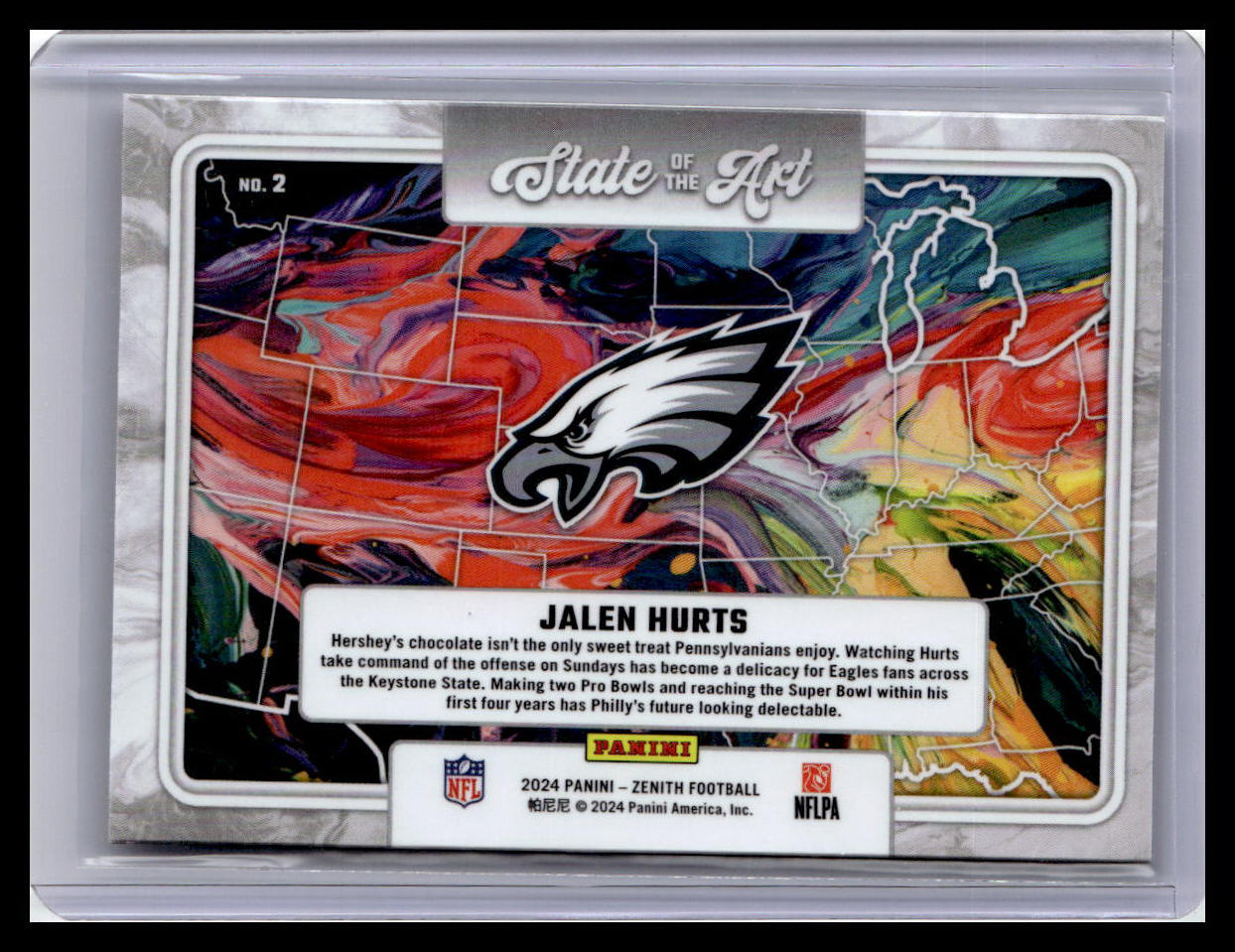 2024 Panini Zenith #2 Jalen Hurts State of the Art