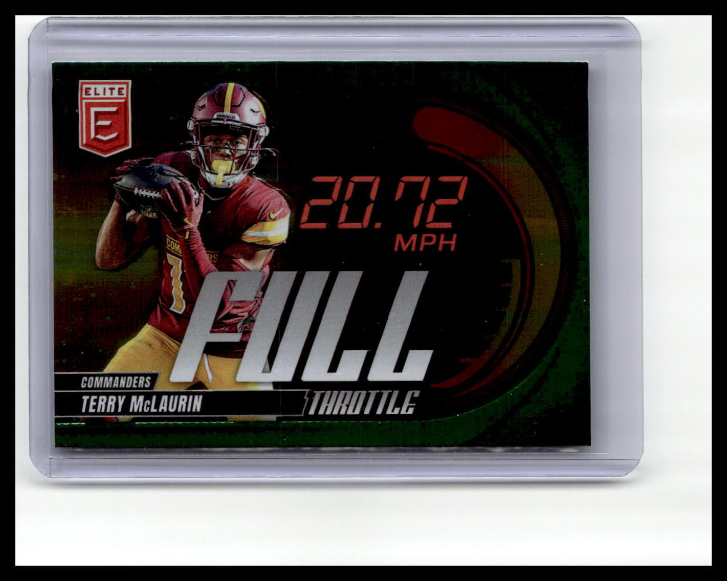 2025 Donruss Elite #19 Terry McLaurin Full Throttle Green