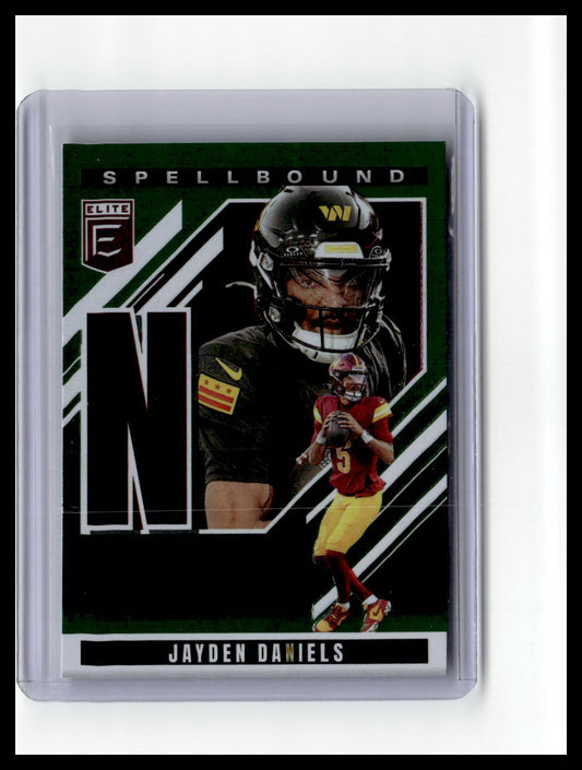 2025 Donruss Elite #10 Jayden Daniels Spellbound Green