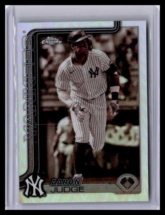 2025 Topps Chrome #99 Aaron Judge Negative Refractors