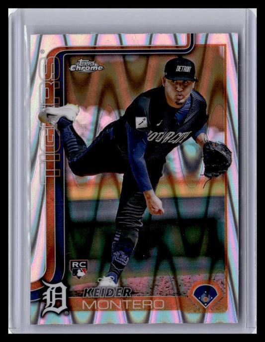 2025 Topps Chrome #7 Keider Montero Raywave Refractors