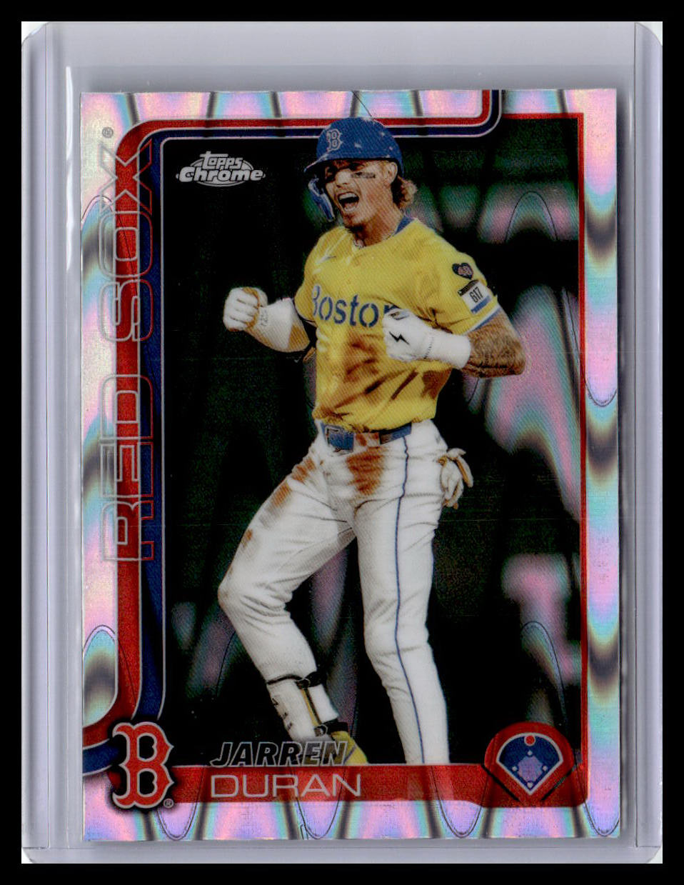 2025 Topps Chrome #79 Jarren Duran Raywave Refractors