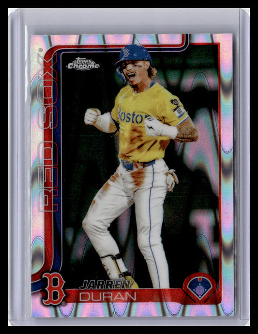 2025 Topps Chrome #79 Jarren Duran Raywave Refractors