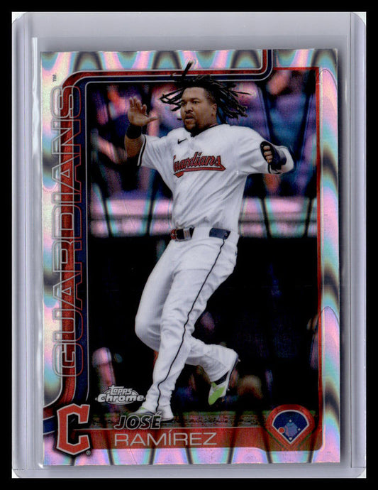 2025 Topps Chrome #12 José Ramírez Raywave Refractors