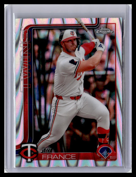 2025 Topps Chrome #228 Ty France Raywave Refractors