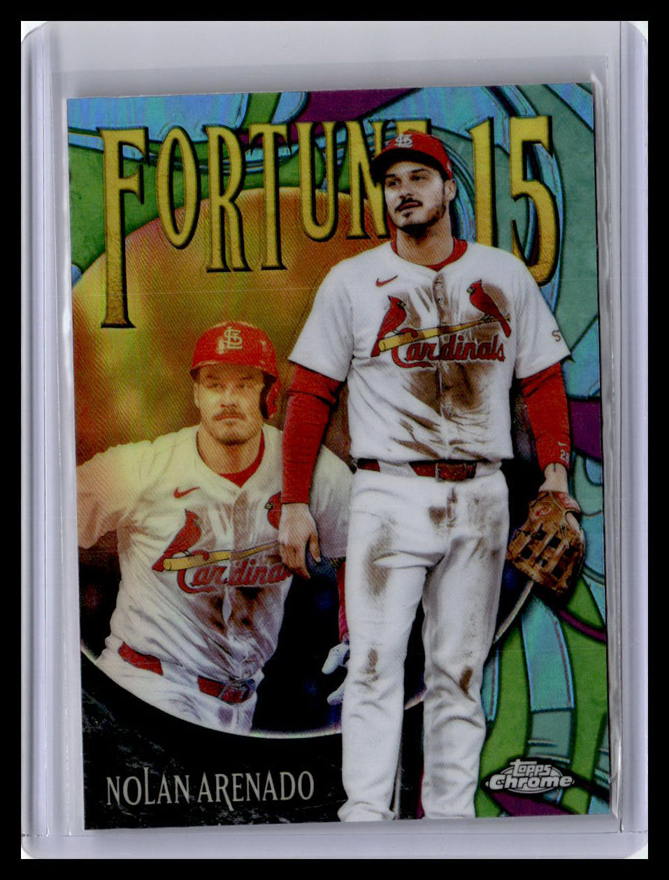 2025 Topps Chrome Update #F15-16 Nolan Arenado Fortune 15