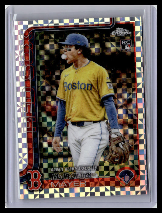 2025 Topps Chrome Update #USC117 Marcelo Mayer X-Fractors
