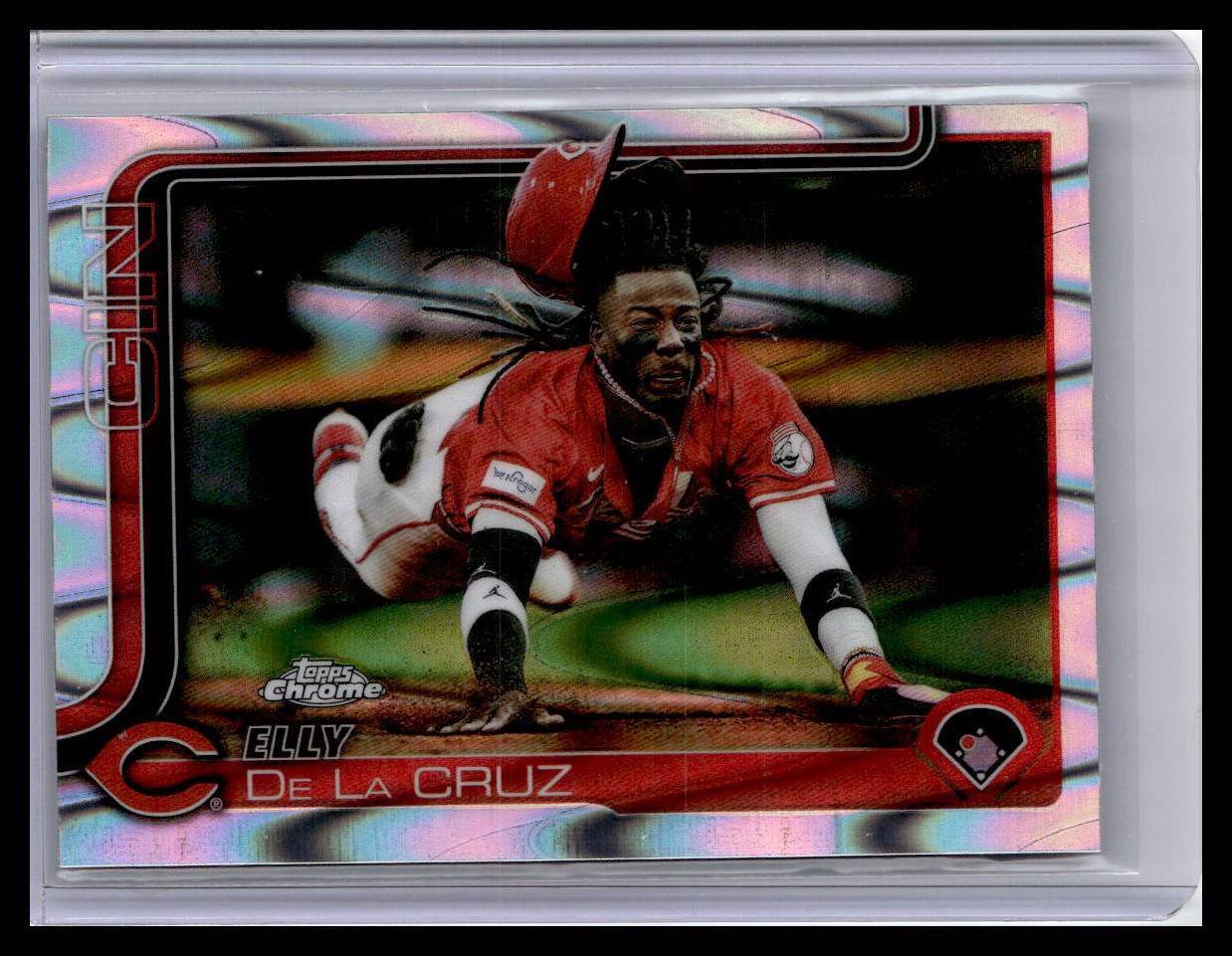 2025 Topps Chrome Update #USC189 Elly De La Cruz RayWave Refractor