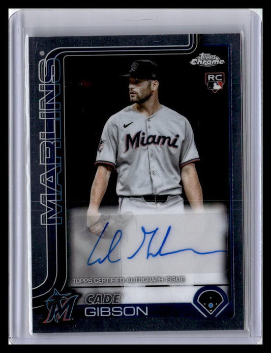 2025 Topps Chrome Update #AC-CGI Cade Gibson Chrome Update Autographs