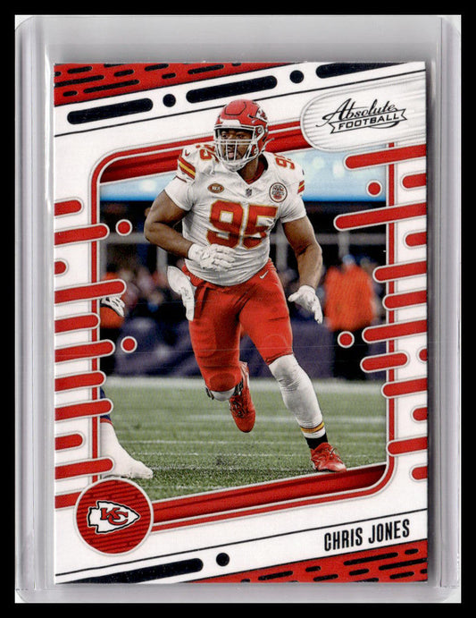 2024 Panini Absolute #52 Chris Jones Blue
