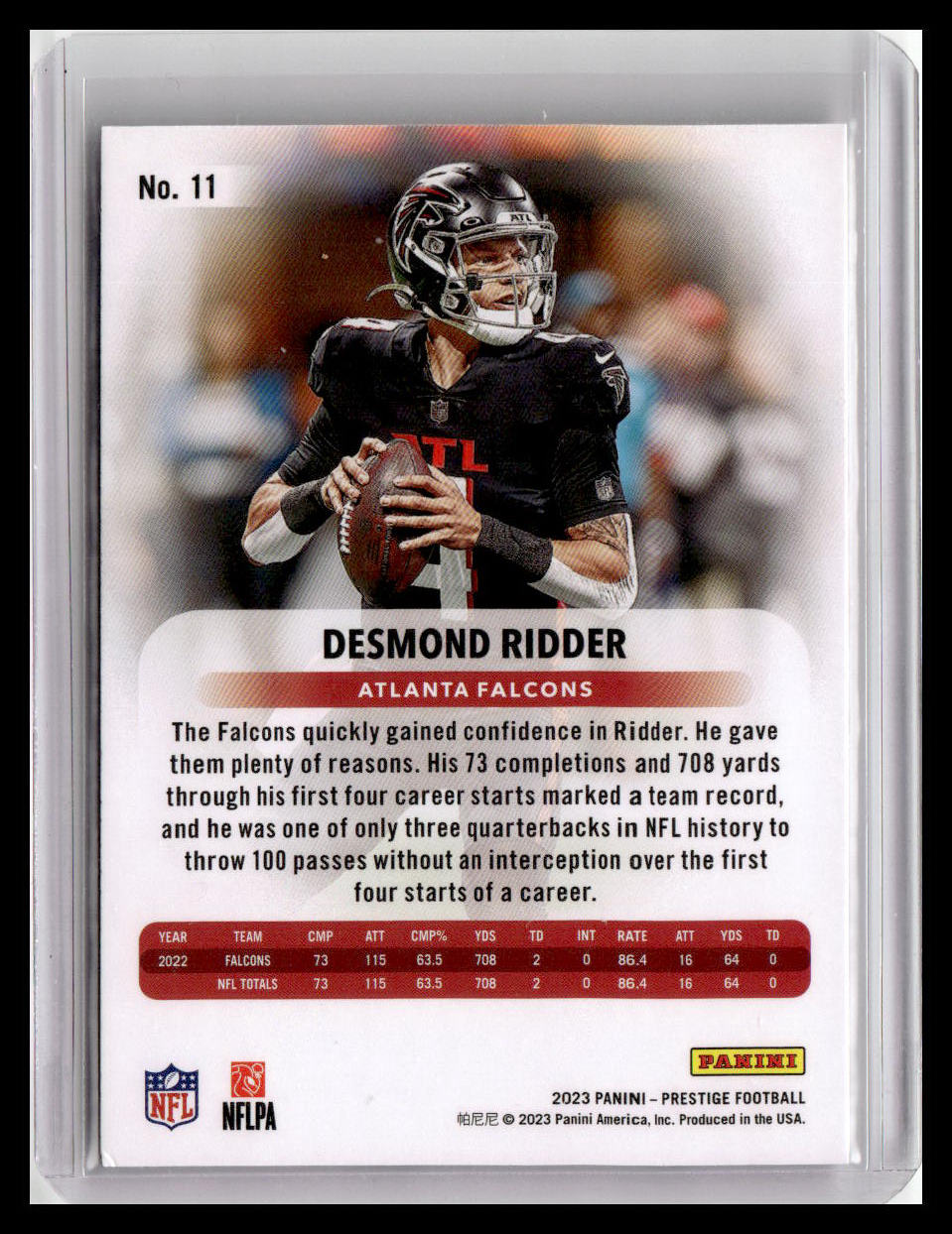2023 Panini Prestige #11 Desmond Ridder