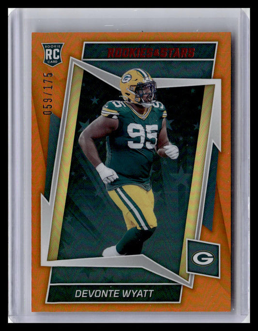 2022 Panini Rookies & Stars #180 Devonte Wyatt Orange #/175