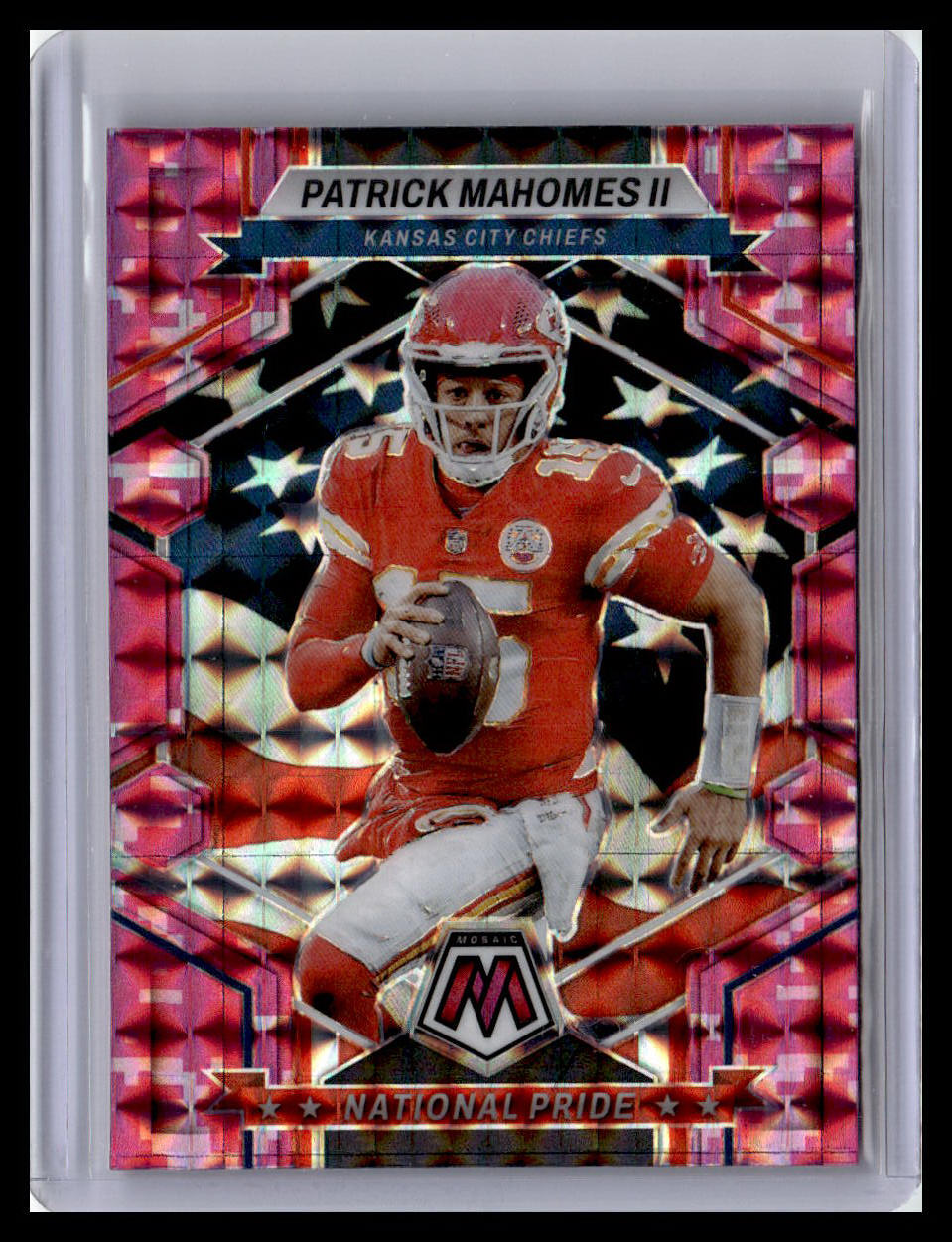 2023 Panini Mosaic #251 Patrick Mahomes II Camo Pink Mosaic