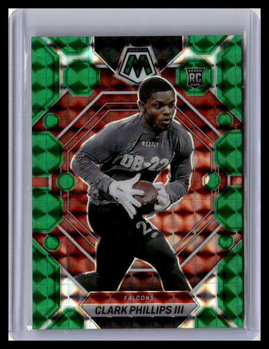 2023 Panini Mosaic #301 Clark Phillips III Green Mosaic