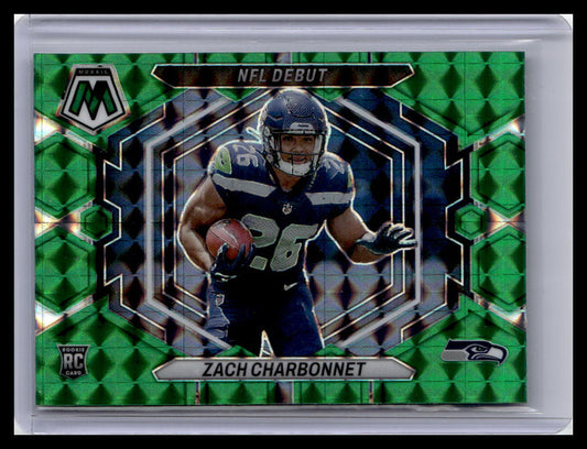 2023 Panini Mosaic #ND-11 Zach Charbonnet Green Mosaic