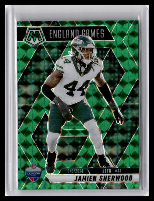 2025 Panini Mosaic #270 Jamien Sherwood Mosaic Green