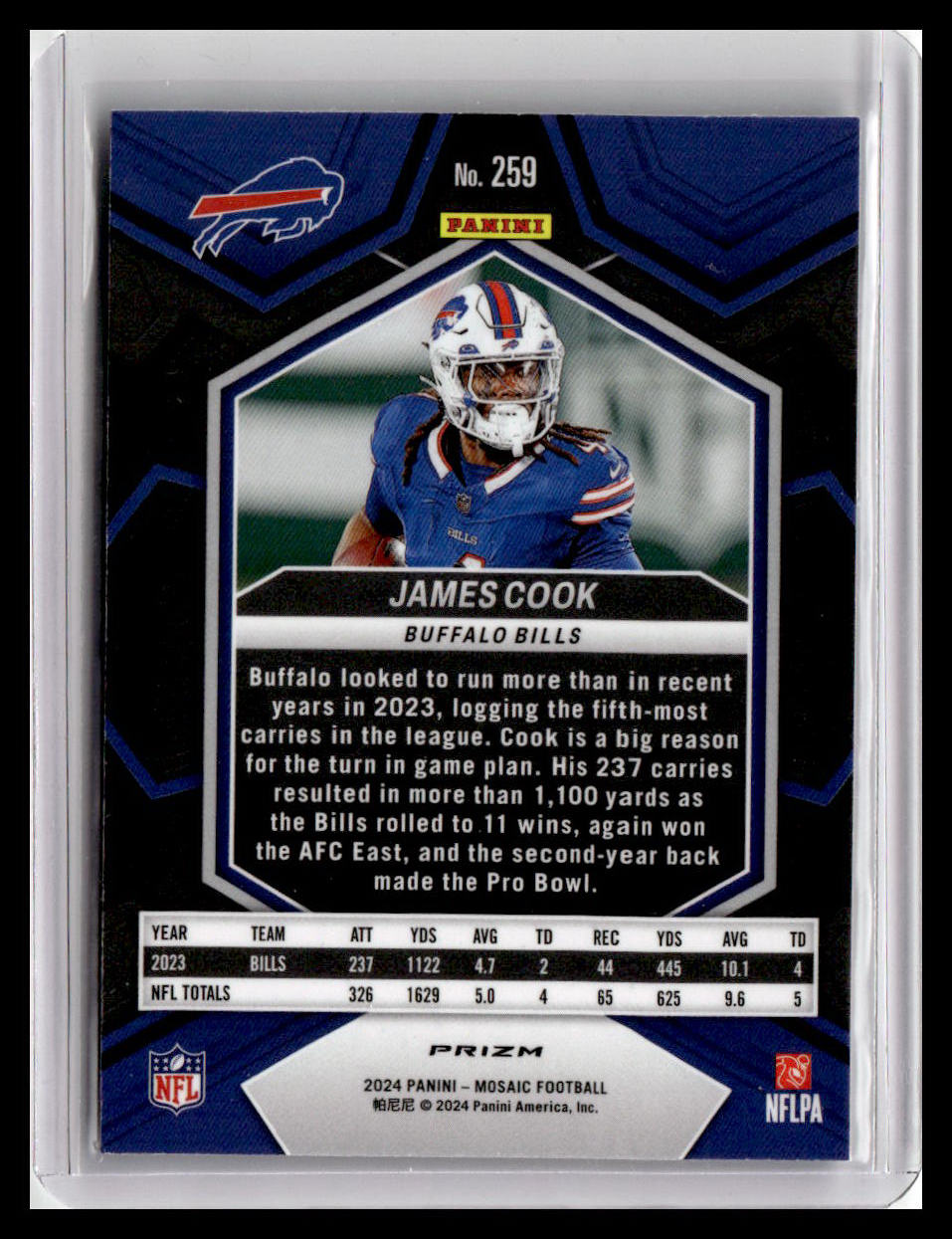 2024 Panini Mosaic #259 James Cook