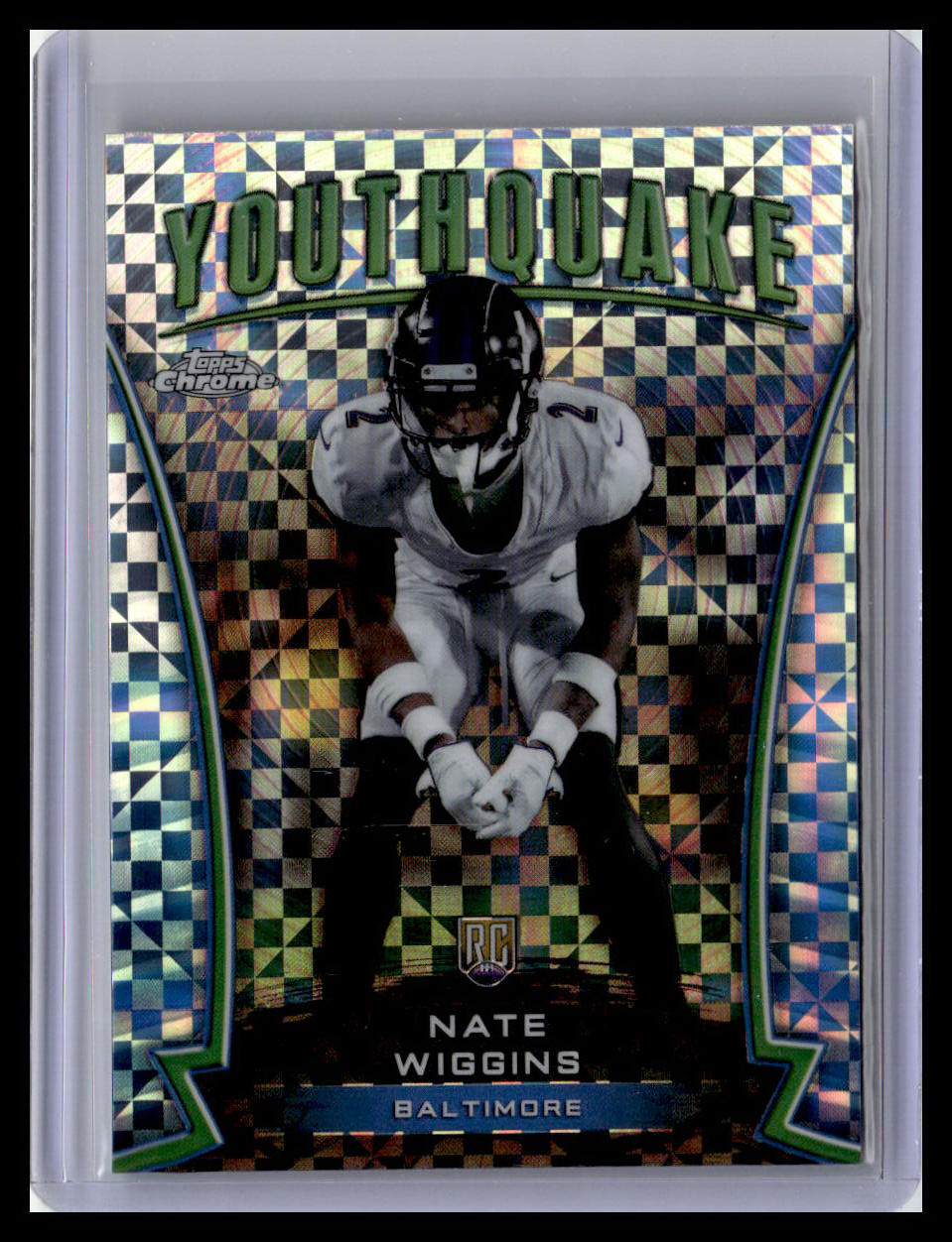 2024 Topps Chrome #Y-12 Nate Wiggins Youthquake X-Fractor