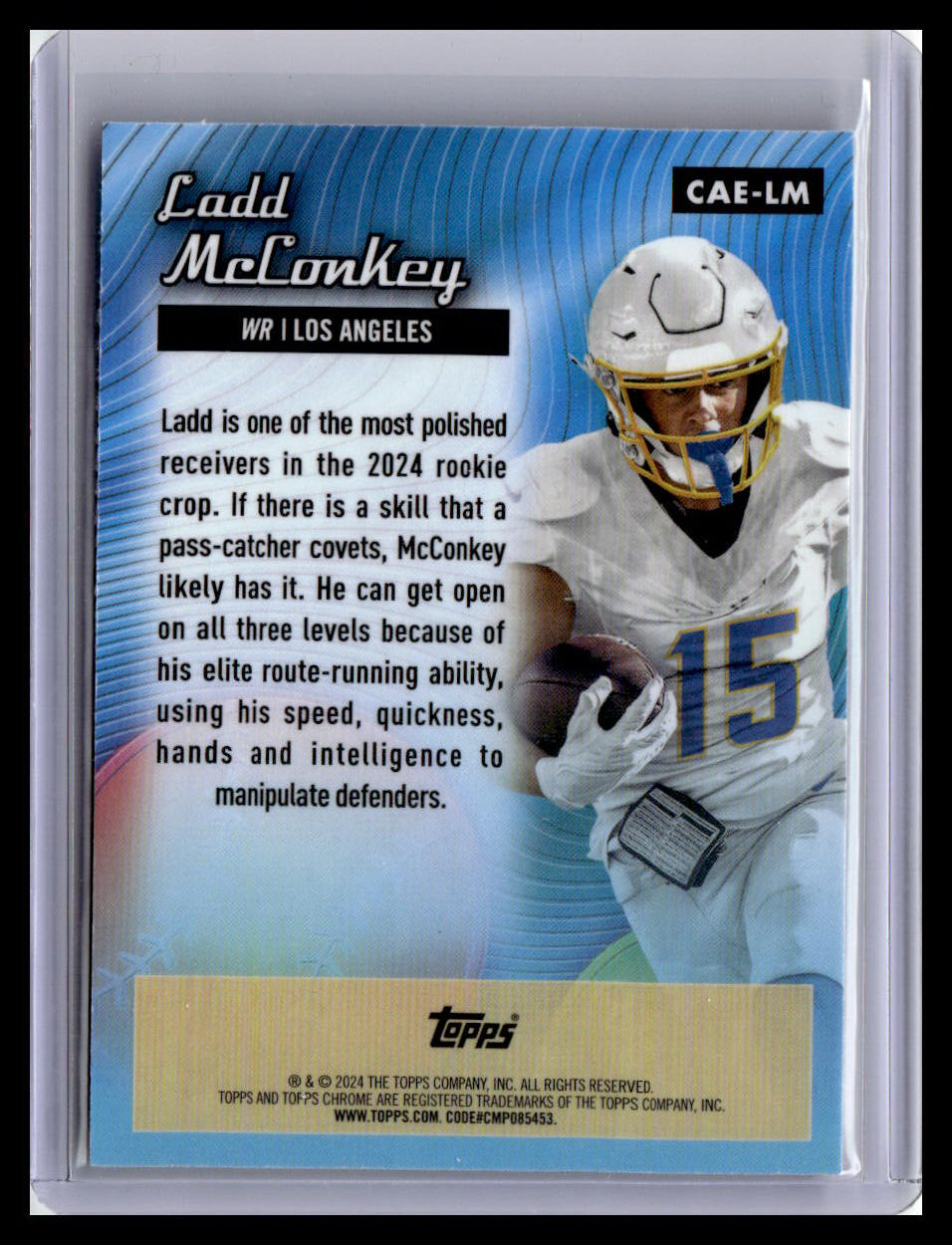 2024 Topps Chrome #CAE-LM Ladd McConkey Chrome All-Etch
