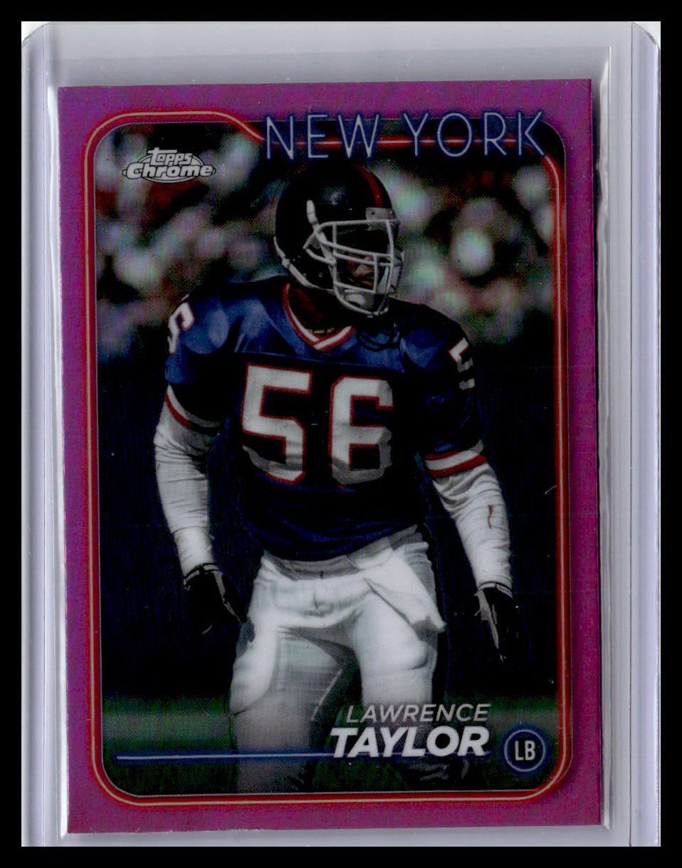 2024 Topps Chrome #139 Lawrence Taylor Pink Refractor