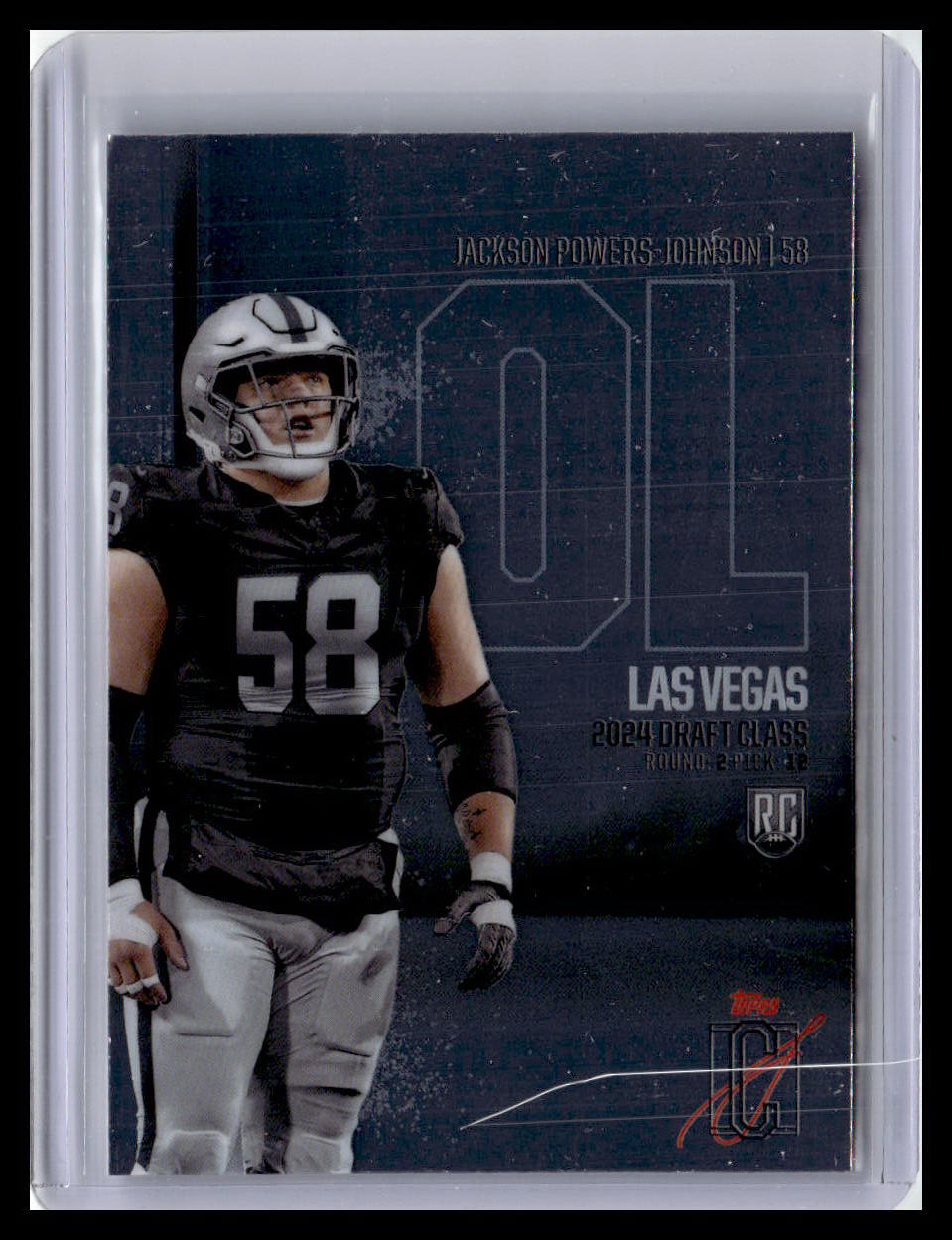 2024 Topps Signature Class #RCV-73 Jackson Powers-Johnson RC Chrome Variation