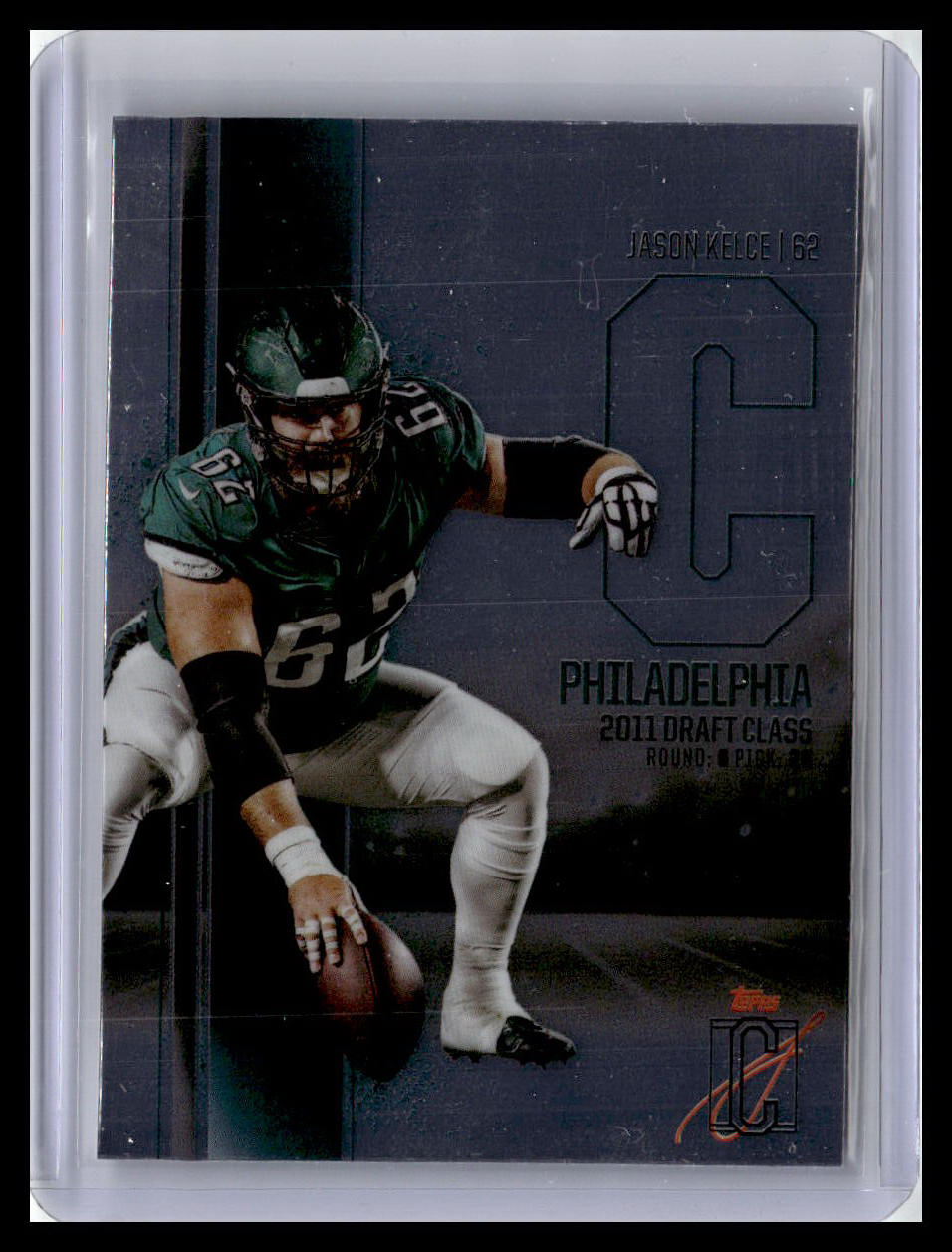 2024 Topps Signature Class #BCV-43 Jason Kelce Base Chrome Variation