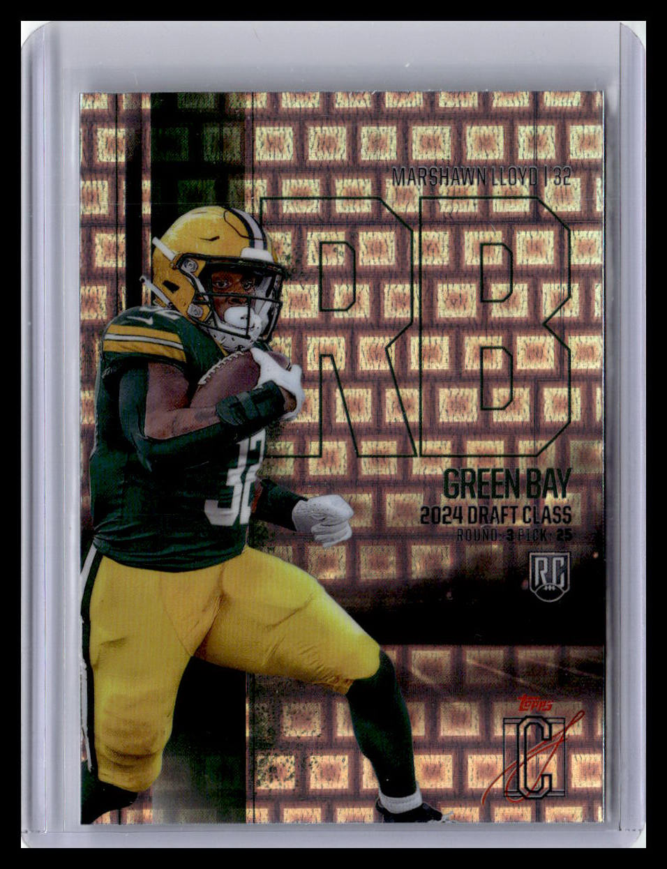 2024 Topps Signature Class #RCV-50 MarShawn Lloyd RC Chrome Variation Pandora 1