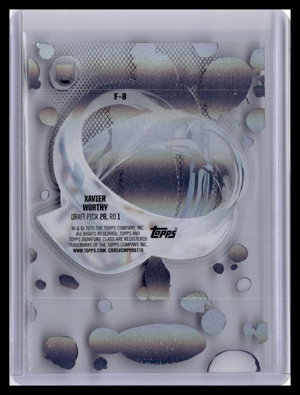 2024 Topps Signature Class #F-8 Xavier Worthy Fluidity