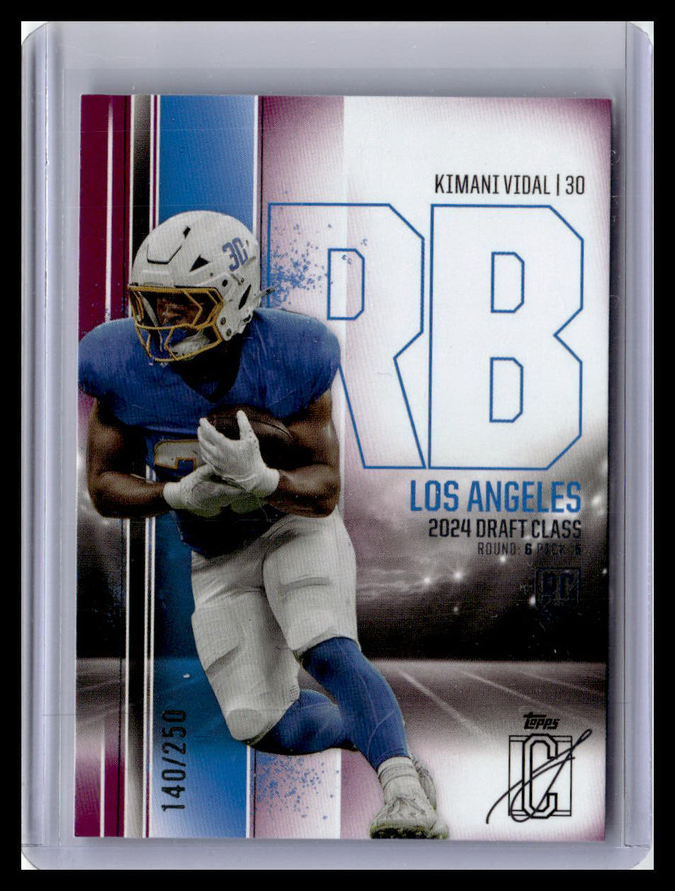 2024 Topps Signature Class #138 Kimani Vidal Purple 140/250