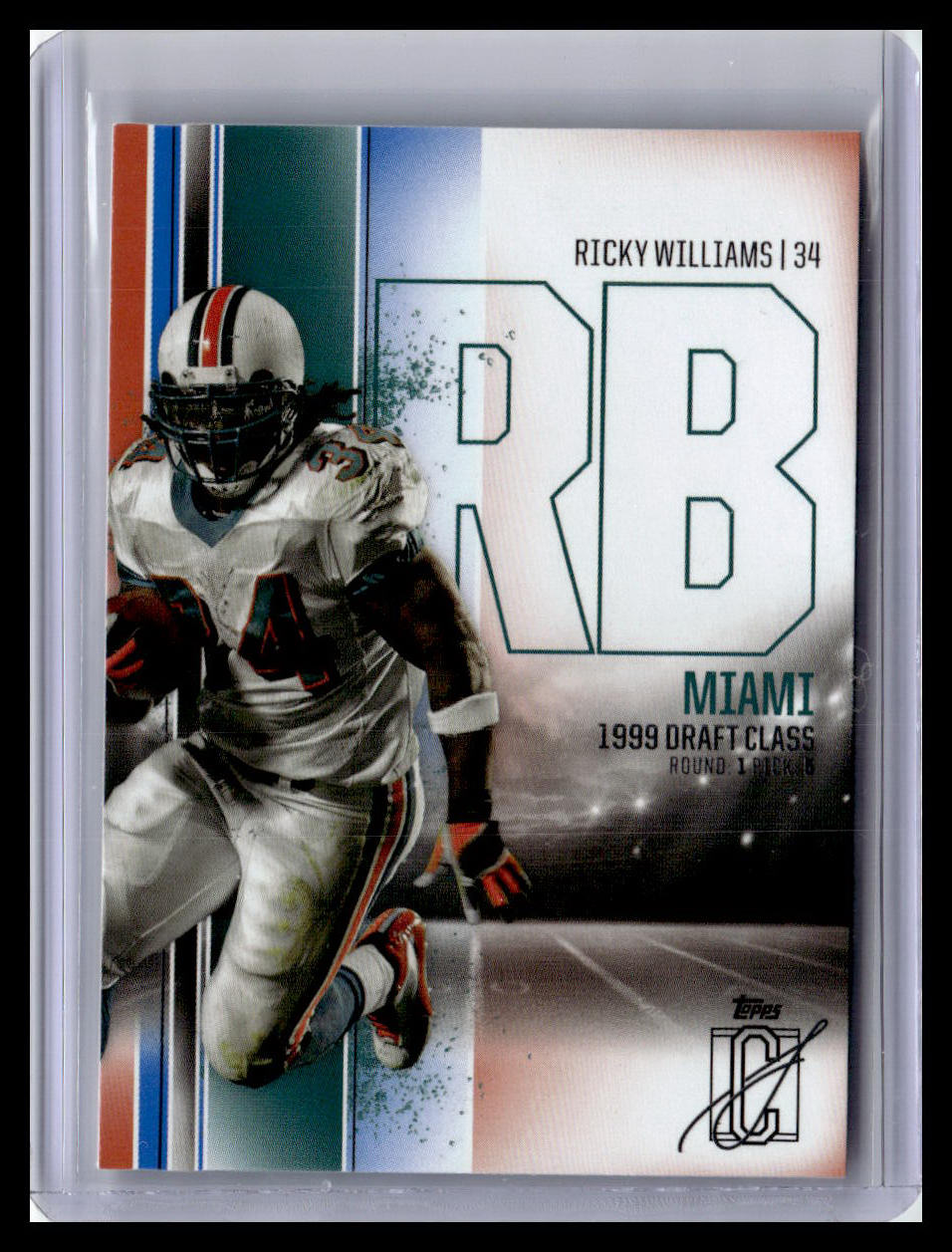 2024 Topps Signature Class #29 Ricky Williams Blue & Orange